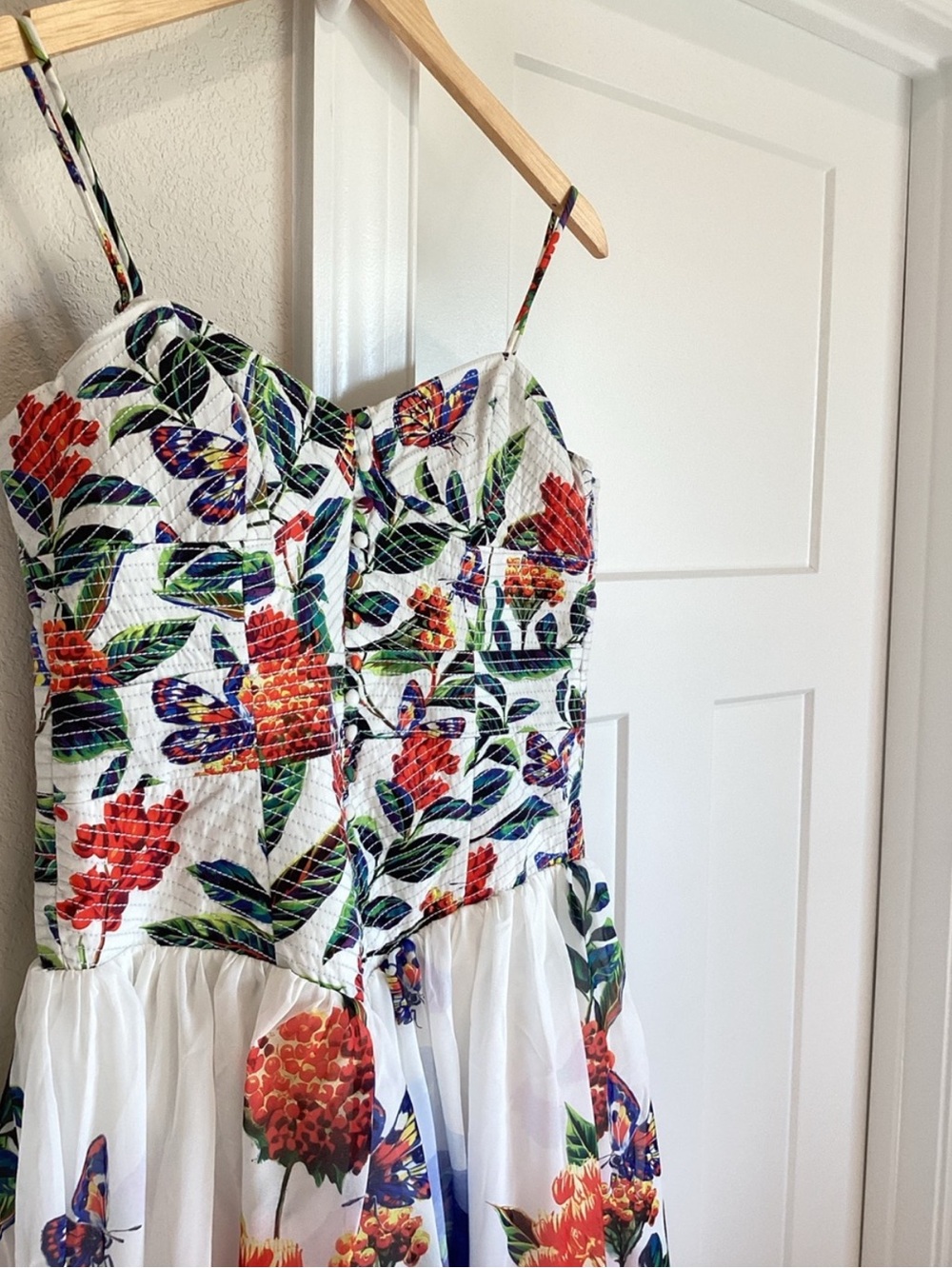 ✨Anthropologie Muse Basque Waist Midi Dress Sleeveless Sweetheart New Small - Picture 6 of 13